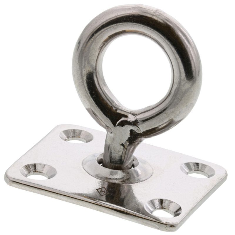 5/16" Stainless Steel Square Swivel Pad Eye#Size_5/16"