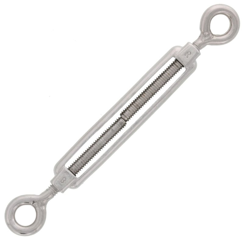 5/16" x 4-3/4" Stainless Steel Eye x Eye Turnbuckle#Size_5/16" x 4-3/4"