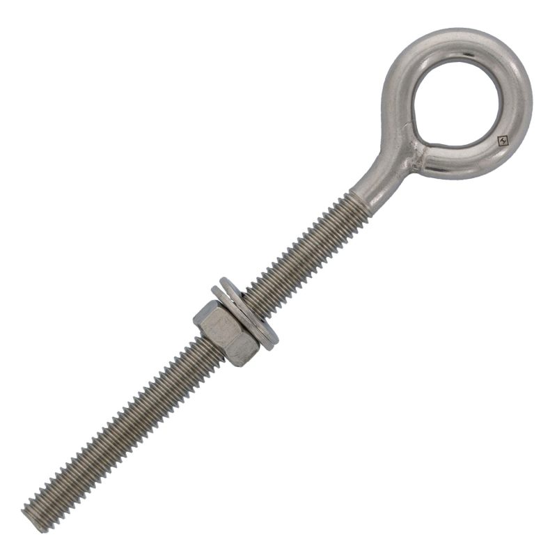 5/16" X 4" Stainless Steel Welded Eye Bolt#Size_5/16" X 4"