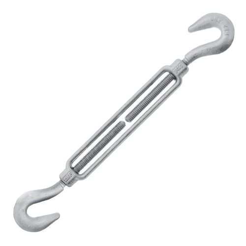 5/16" x 4-1/2" Chicago Hardware Hot Dip Galvanized Hook x Hook Turnbuckle#Size_5/16" x 4-1/2"