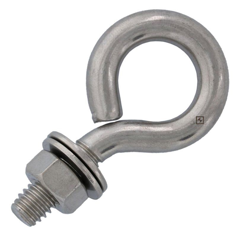 5/16" x 1" Stainless Steel Plain Eye Bolt#Size_5/16" x 1"