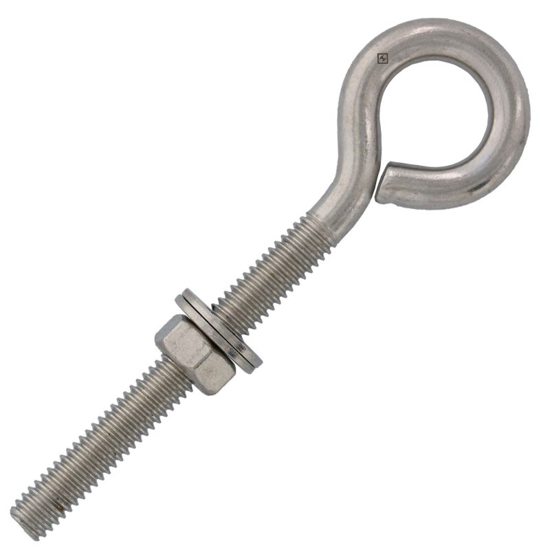 5/16" x 3" Stainless Steel Plain Eye Bolt#Size_5/16" x 3"