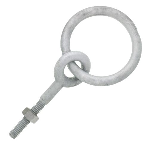 5/16" x 2-1/4" Chicago Hardware Drop Forged Hot Dip Galvanized Regular Ring Eye Bolt#Size_5/16" x 2-1/4"