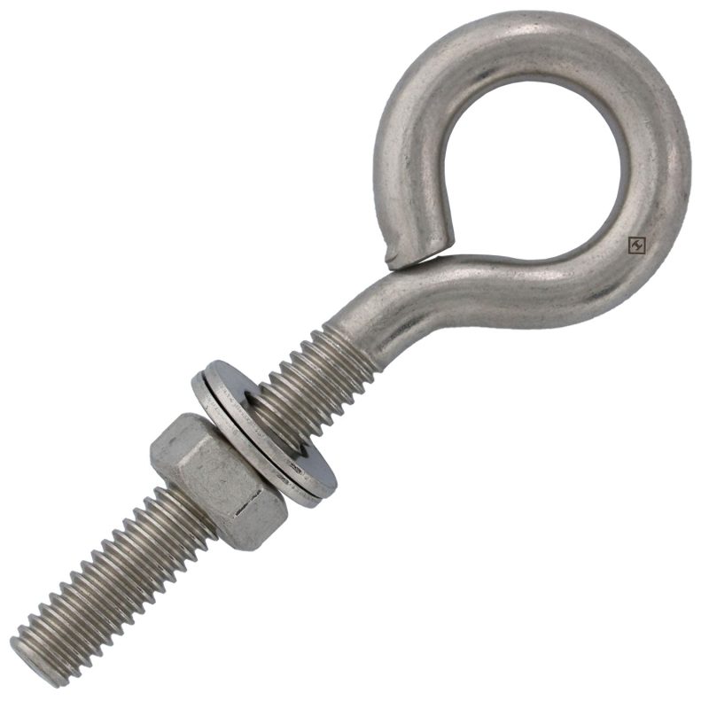 5/16" x 2" Stainless Steel Plain Eye Bolt#Size_5/16" x 2"