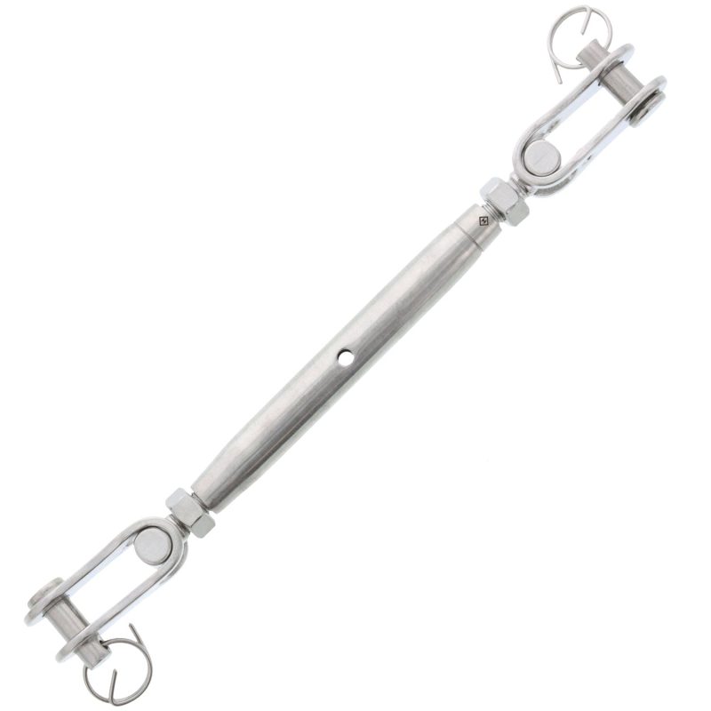 5/16" x 4-3/16" Stainless Steel Pipe Style Toggle Jaw x Jaw Turnbuckle#Size_5/16" x 4-3/16"