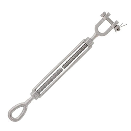 5/16" x 4-1/2" Stainless Steel Jaw x Eye Turnbuckle#Size_5/16" x 4-1/2"