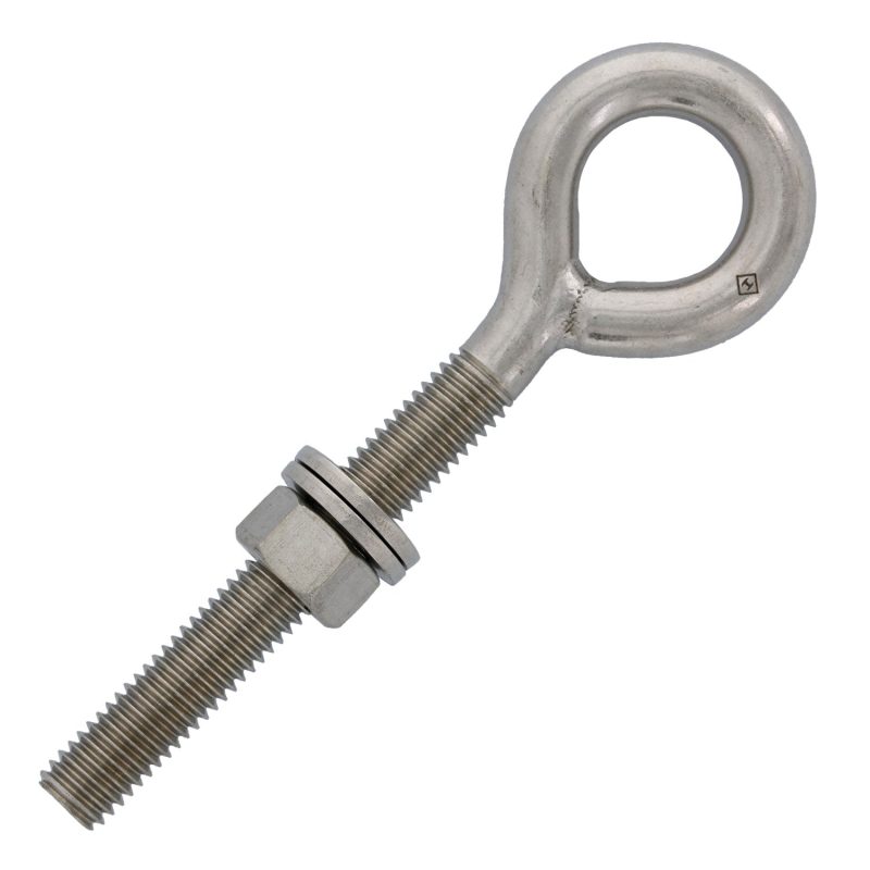 1/2" X 4" Stainless Steel Welded Eye Bolt#Size_1/2" X 4"