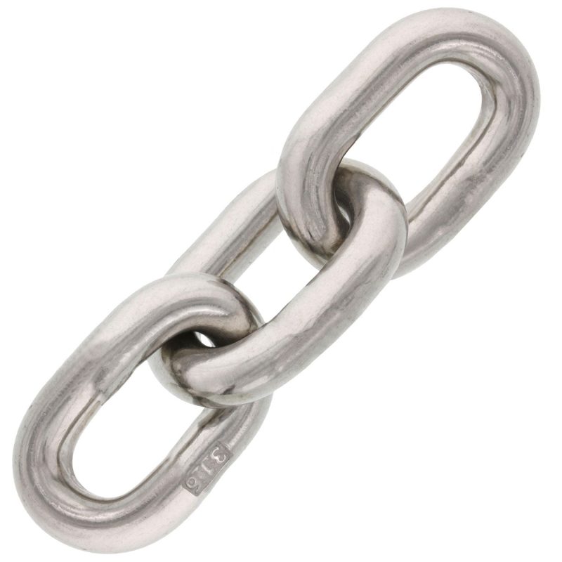 1/2" Type 316, Stainless Steel Windlass Chain (Sold Per Foot)#Size_1/2"