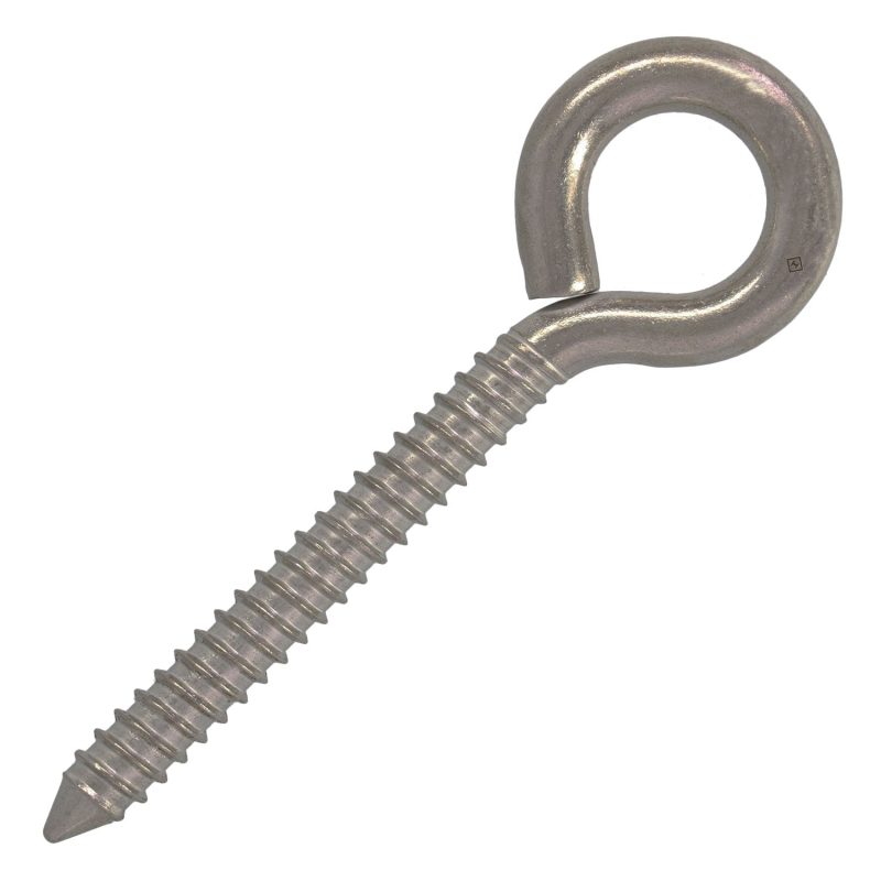 1/2" x 4" Stainless Steel Lag Eye Bolt#Size_1/2" x 4"