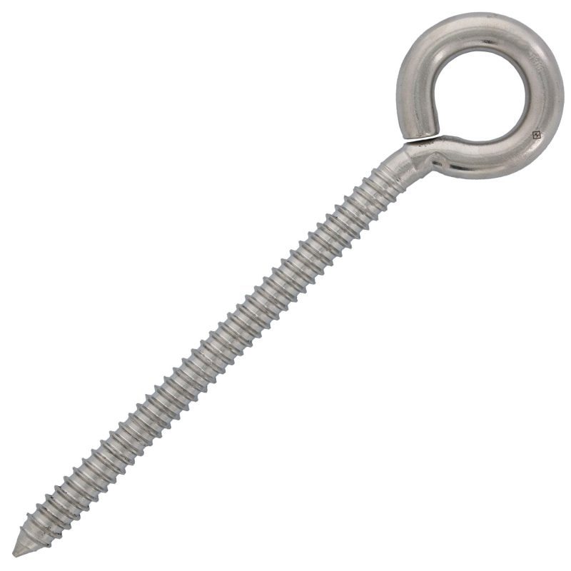 1/2" x 6" Stainless Steel Lag Eye Bolt#Size_1/2" x 6"