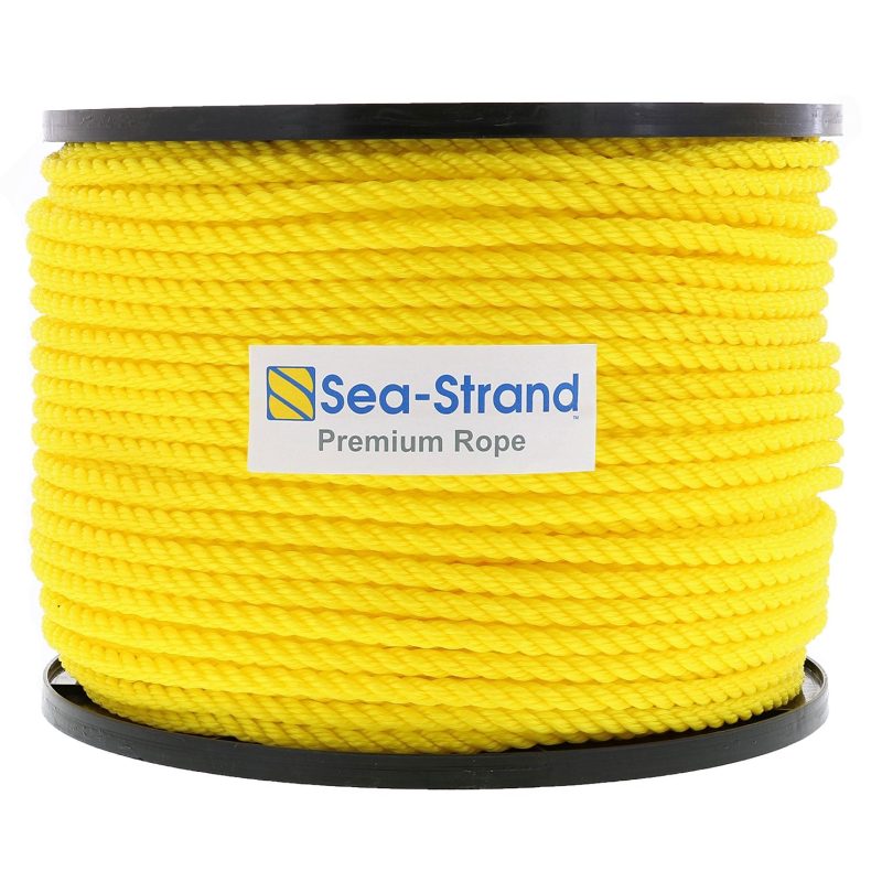 1/2" x 300' Reel, Yellow, 3-Strand Polypropylene Rope#Size_1/2" x 300'