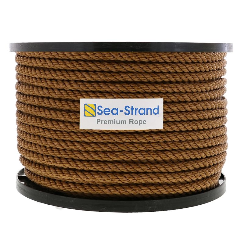 1/2" x 300' Reel, Tan, 3-Strand Polypropylene Rope#Size_1/2" x 300'