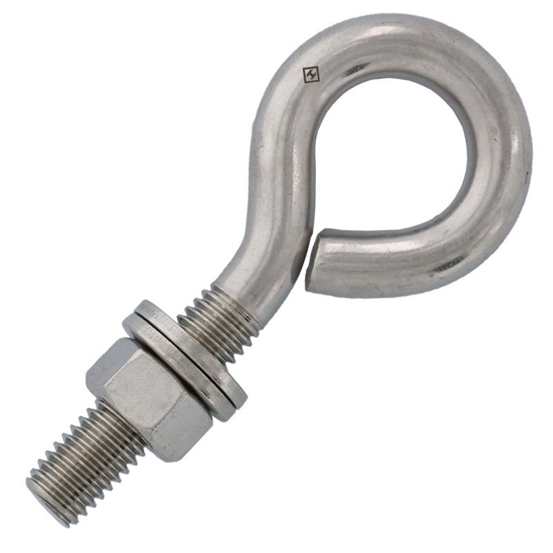 1/2" x 2" Stainless Steel Plain Eye Bolt#Size_1/2" x 2"