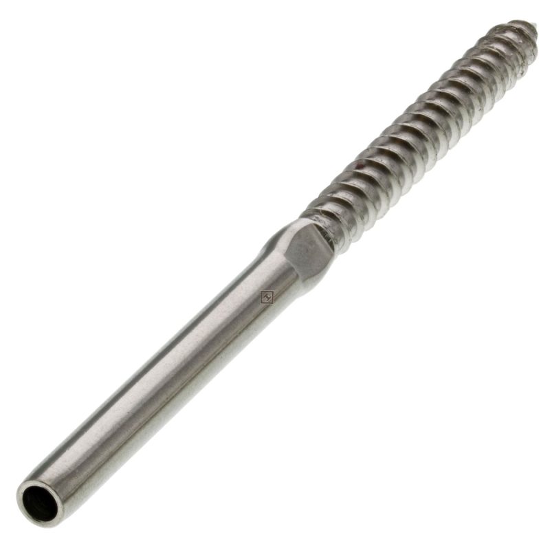 1/8" Left Hand Stainless Steel Cable Railing Lag Stud#Size_1/8" - Left