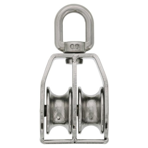 one fourth inch stainless steel block swivel eye dbl alt 1