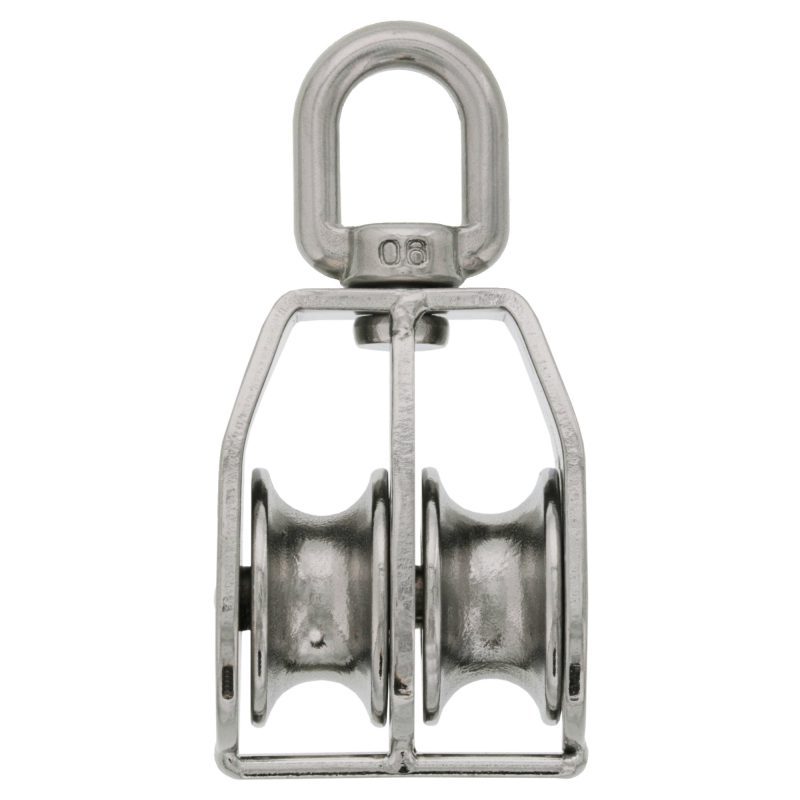 one fourth inch stainless steel block swivel eye dbl alt 1