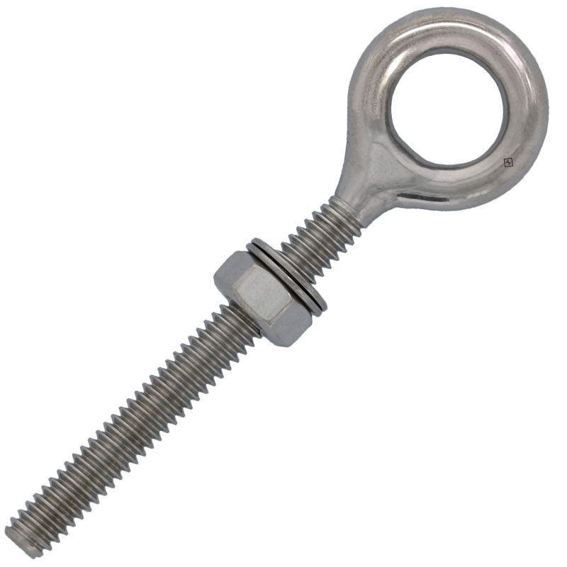 1/4" X 2-1/4" Stainless Steel Welded Eye Bolt#Size_1/4" X 2-3/8"