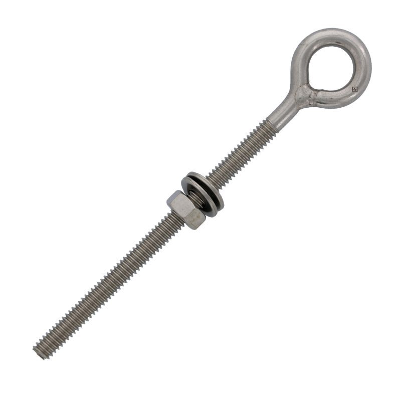 1/4" X 4" Stainless Steel Welded Eye Bolt#Size_1/4" X 4"