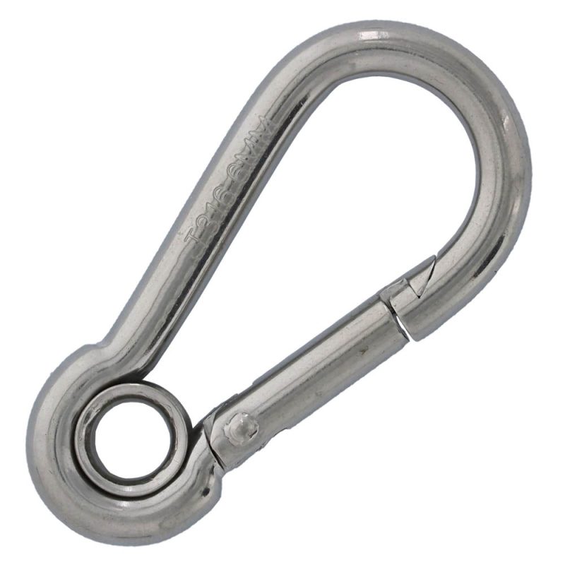 1/4" Stainless Steel Snap Link With Eyelet#Size_1/4"