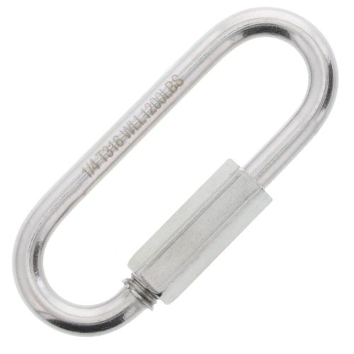 1/4" Stainless Steel Big Opening Quick Link#Size_1/4"