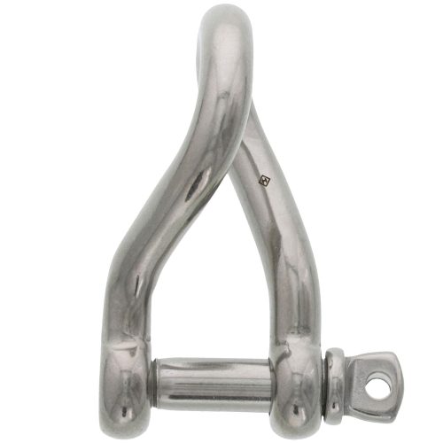 1/4" Stainless Steel Twisted Shackle#Size_1/4"