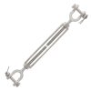 1/4" x 4" Stainless Steel Jaw x Jaw Turnbuckle#Size_1/4" x 4"