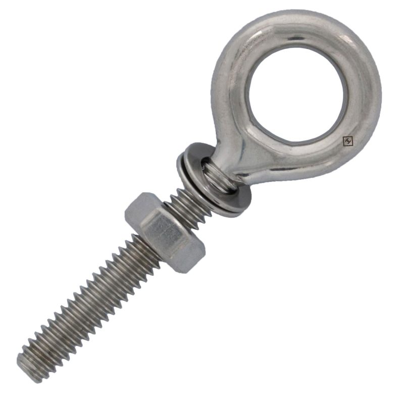 1/4" x 1-1/2" Stainless Steel Welded Eye Bolt#Size_1/4" x 1-1/2"