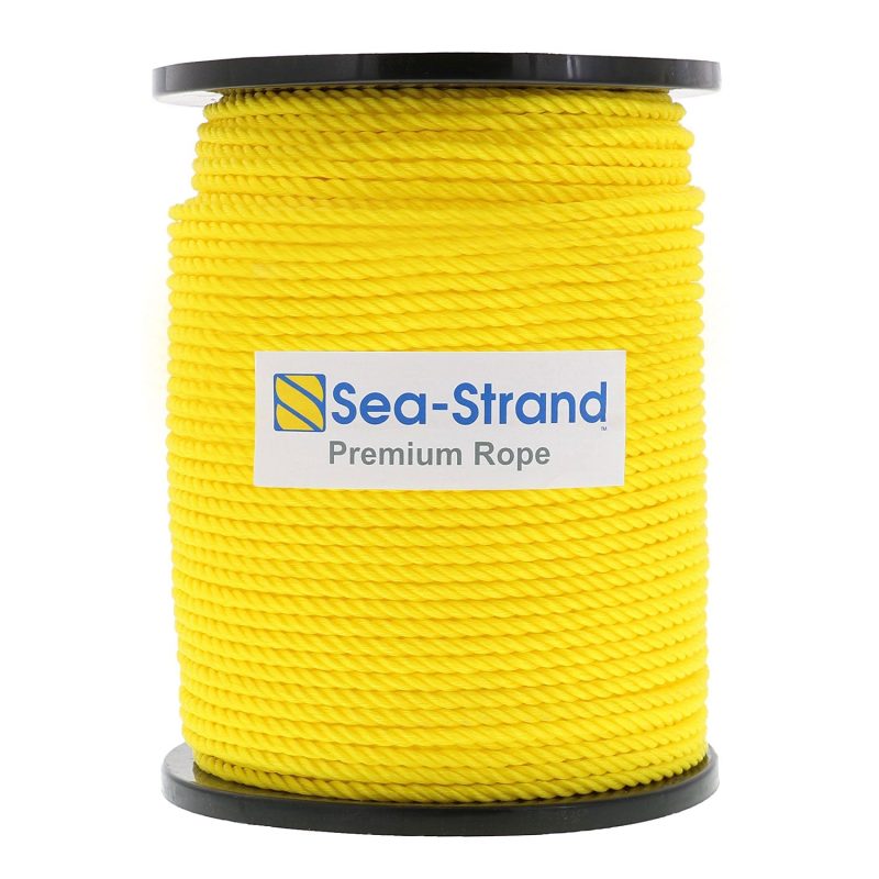 1/4" x 600' Reel, Yellow, 3-Strand Polypropylene Rope#Size_1/4" x 600'