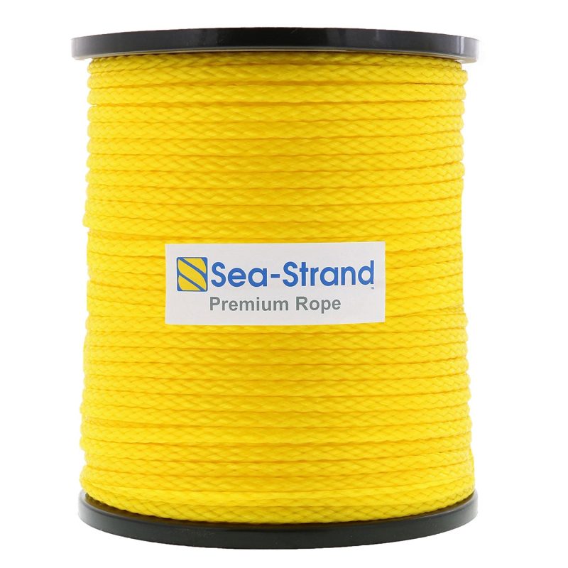 1/4" x 600' Reel, Yellow, Hollow Braid Polypropylene Rope#Size_1/4" x 600'