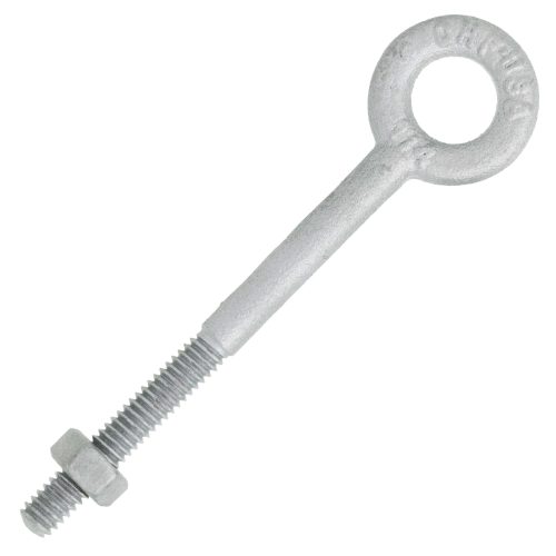 1/4" x 3" Chicago Hardware Drop Forged Hot Dip Galvanized Regular Eye Bolt#Size_1/4" x 3"