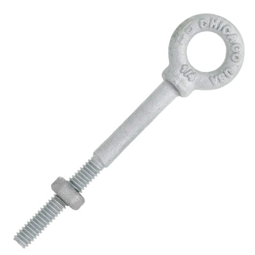 1/4" x 3" Chicago Hardware Drop Forged Hot Dip Galvanized Shoulder Eye Bolt#Size_1/4" x 3"