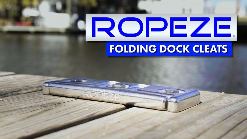 ropeze folding cleat installed jpg