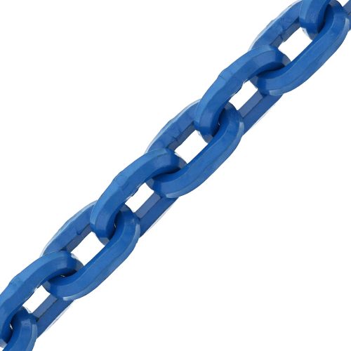 7/16" x 3' Tyler Tool Hardened Alloy Hex Shape Anti-Theft Chain, Blue#Size_7/16" x 3'