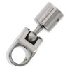 7/8" Tubing, Stainless Steel Rail Mount Swivel Ball Top#Size_7/8"