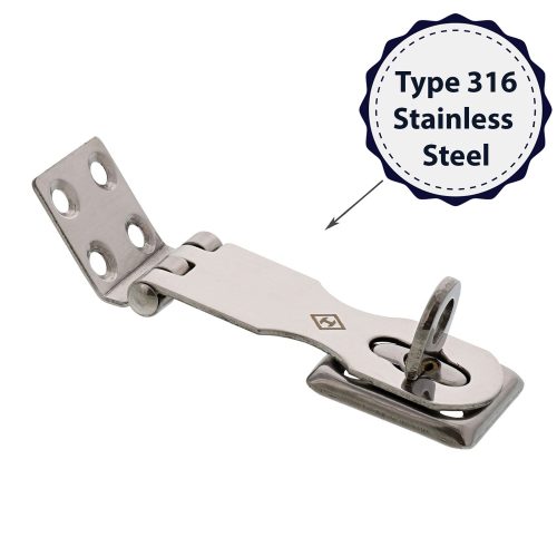 stainless steel hinge hasp style 1239 material type graphic