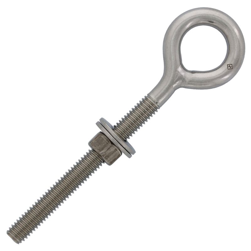 3/8" X 4" Stainless Steel Welded Eye Bolt#Size_3/8" X 4"