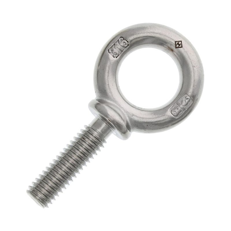 3/8" x 1-1/4" Stainless Steel Machinery Eye Bolt#Size_3/8" x 1-1/4"