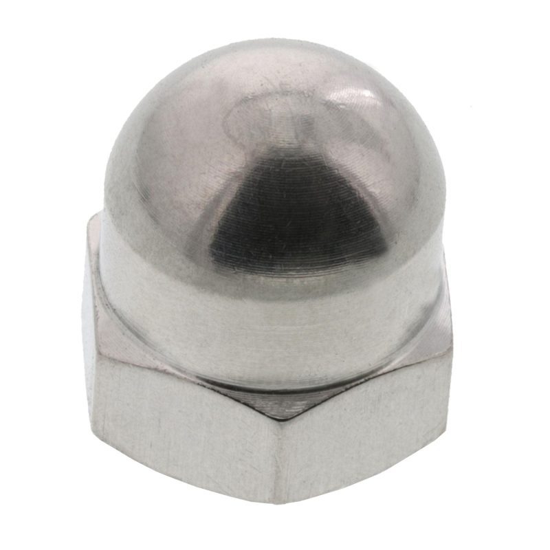 three eighths inch stainless steel dome nut