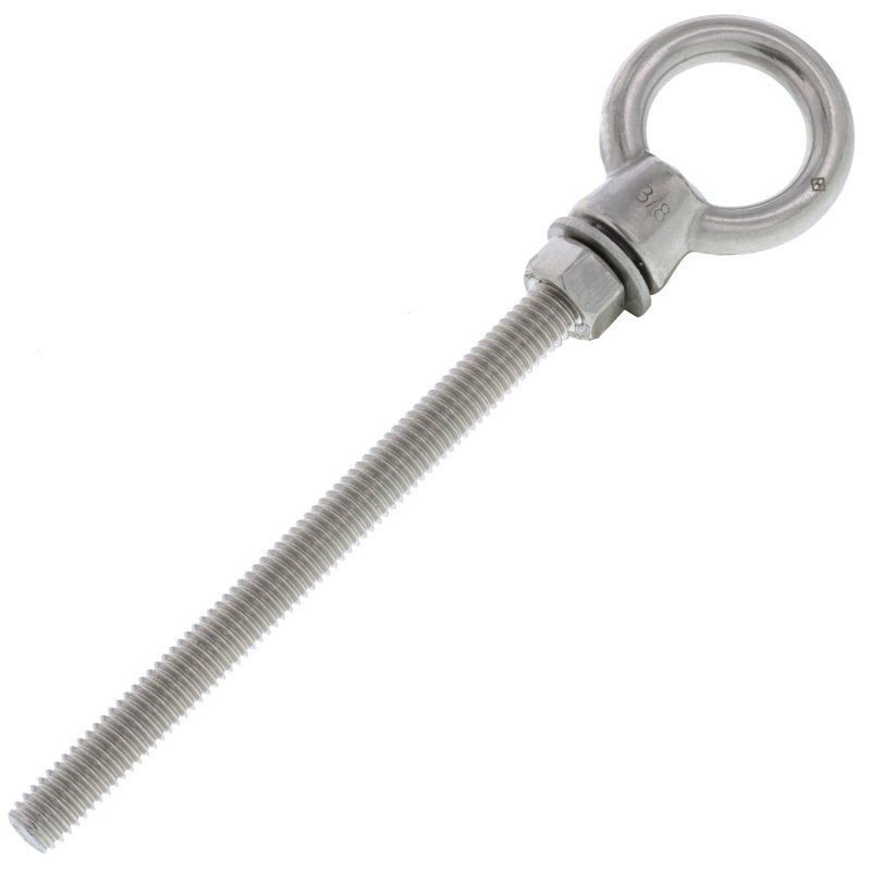 3/8" x 5" Stainless Steel Shoulder Eye Bolt#Size_3/8" x 5"