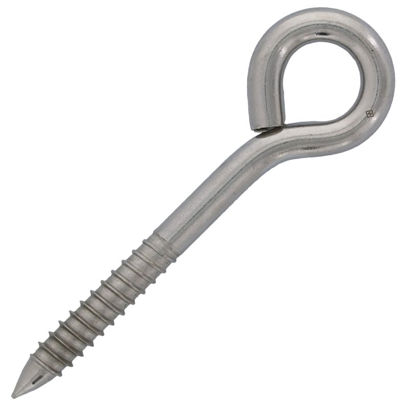 3/8" x 3" Stainless Steel Lag Eye Bolt#Size_3/8" x 3"