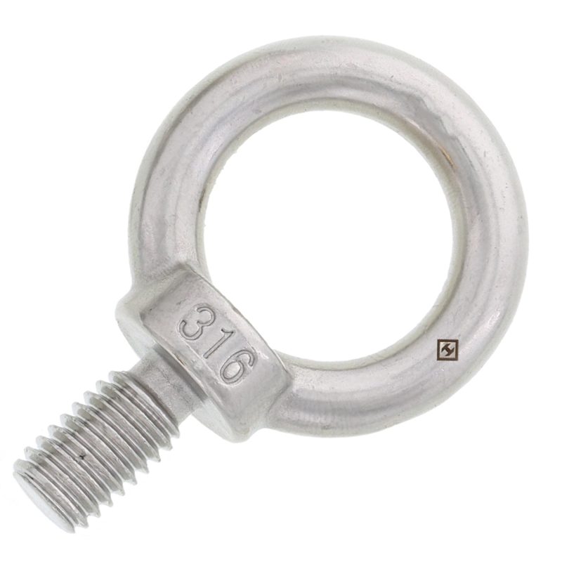 3/8" x 11/16"  Stainless Steel Machinery Eye Bolt#Size_3/8" x 11/16"