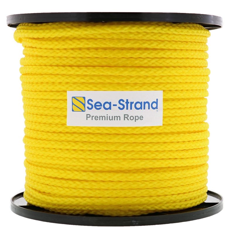 3/8" x 600' Reel, Yellow, Hollow Braid Polypropylene Rope#Size_3/8" x 600'