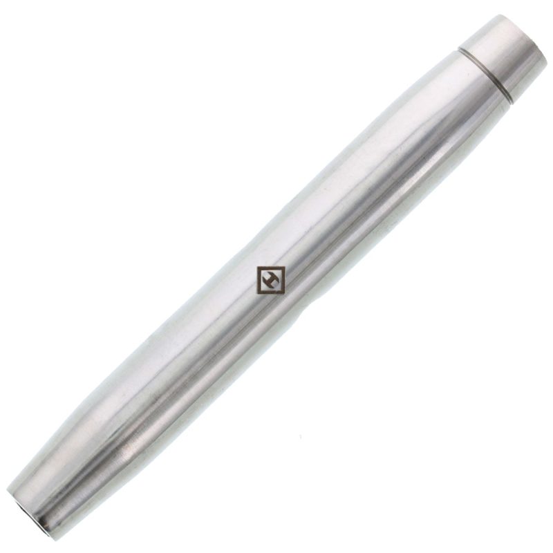 3/8" x 4-15/16" Stainless Steel Pipe Style Turnbuckle Body#Size_3/8" x 4-15/16"