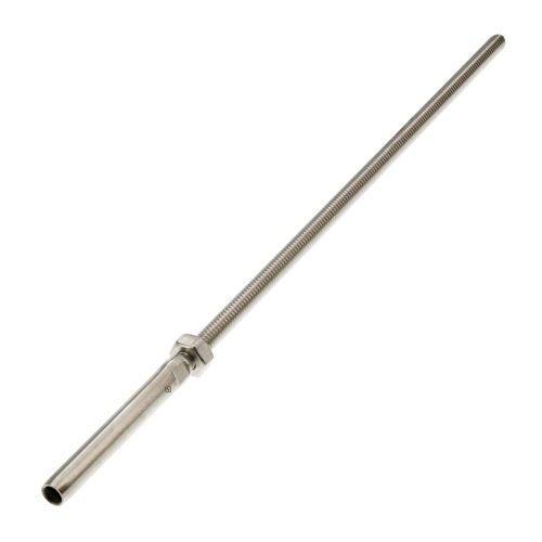 3/16" Cable x 1/4" Thread, Stainless Cable Railing Xtra Long Threaded Stud#Size_3/16" x 1/4"