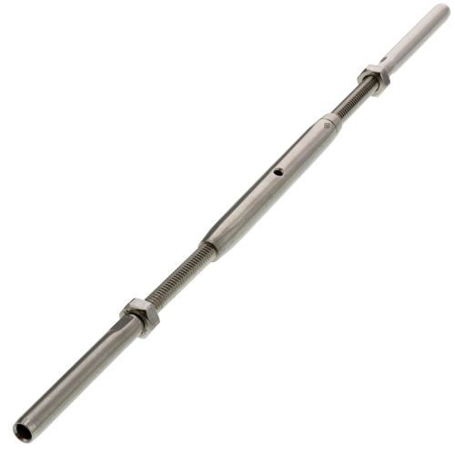 three sixteenth inch stainless steel hand swage turnbuckle alt