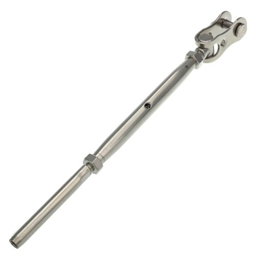 1/4" x 3-1/4" S.S., Toggle Jaw x Hand Swage Turnbuckle for 1/8" Cable#Size_1/8"