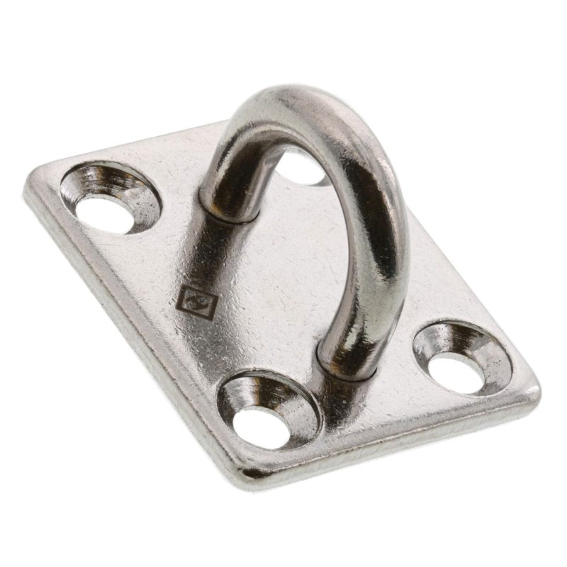 3/16" Stainless Steel Square Pad Eye#Size_3/16"