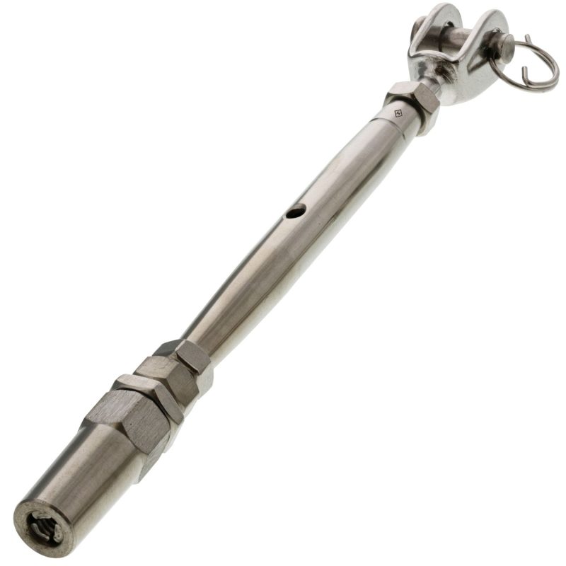 3/16" Stainless Steel Jaw x Swageless Turnbuckle#Size_3/16"