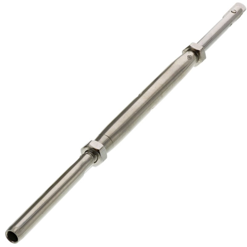 Three Sixteenth Stainless Steel Hand Swage Drop Pin Turnbuckle #Size_1/8" Cable