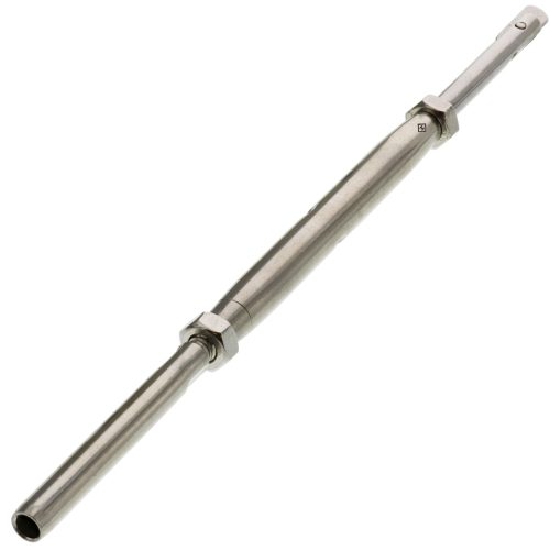 Three Sixteenth Stainless Steel Hand Swage Drop Pin Turnbuckle #Size_3/16" Cable